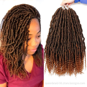 Mini Passion Twist 14 Inch Ombre Synthetic Hair Extensions Twisted Hair Braids Bomb Twist Crochet Hair